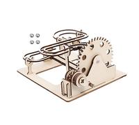 FOYTOKI Puzzle Bois Jeu De Construction Mécanique Circuit à Billes avec Bille à Chaîne Jouet Labyrinthe