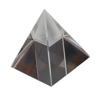 FOYTOKI Pyramide de Verre Optique 80mm de Prisme à Quatre Faces, Verre Optique pour Contemplation et Création d'arc-en-Ciel, Décoration Intérieure Élégante