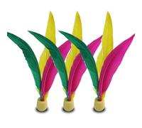 FOYTOKI Raquettes de Badminton Légères et Faciles à Transporter Ensemble de 10 en Caoutchouc et Mousse pour Garçon et Filles pour Jeux en Plein Air Parc