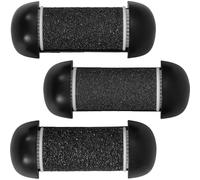 FOYTOKI Recharge 3 Pièces pour Râpe Électrique Pieds, Rouleaux Abrasifs Noirs en Abs pour Pédicure, Élimine Peau Morte, Adoucit et Lisse les Talons