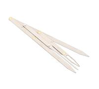 FOYTOKI Règle à Sourcils en Acier Inoxydable Outil de Mesure Dorée à Trois Points Taille Réglable Pratique pour Beauté Outil pour Dessiner et Mesurer Sourcils