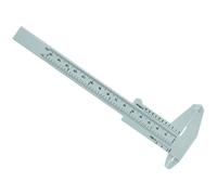 FOYTOKI Règle de Mesure à Double Échelle pour Sourcils 150 MM en Plastique Gris Compas Pratique pour Maquillage et Microblading Outil de Précision pour Positionnement et Cartographie
