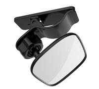 FOYTOKI Rétroviseur Intérieur pour Voiture Ventouse, Miroir de Sécurité Compact en Verre et Plastique, Facile à Installer, Champ de Vision Élargi pour Garçon et Filles