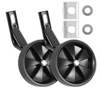 FOYTOKI Roues Stabilisatrices Noires 12-16 Pouces pour Vélo Garçon et Filles Paire de Petites Roues Auxiliaires Résistantes à l'usure Support 14 Type Accessoires Vélo pour Apprentissage