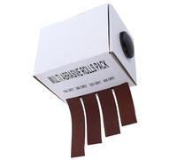 FOYTOKI Rouleau de Bande Abrasive en Toile Émeri Marron Distributeur, Papier de Verre en Nylon Anti-encrassement pour Ponçage Manuel et Polissage sur Métal et Plastique