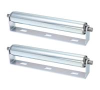FOYTOKI Rouleau industriel avec support, rouleau de rechange avec support, 2pcs, roulement à rouleaux, acier inoxydable, pour manutention de matériaux et remplacement de système de