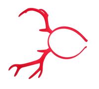 FOYTOKI Serre-tête Cerf Antler Headband Rouge Grand Format pour Fête de Noël Accessoire Festif Femme Bandeau Rigide Cerf pour Célébrations et Photographies