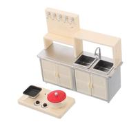 FOYTOKI Set de Accessoires Miniatures de Cuisine pour Garçon Fille Réplique sans Électricité Plaque de Cuisson Induction pour Maison de Poupée Jeu Dimitation Sécurisé et Compact