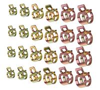 FOYTOKI Set de Colliers de Serrage Zinc pour Tuyaux Clips de Fixation Ressorts pour Durite Essence Haute Résistance et pour Arrosage et Ligne Carburant
