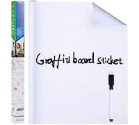 FOYTOKI Sticker Mural Tableau Blanc Effaçable à Sec 45X200 CM Accessoires Papier Adhésif Lisse pour Bureau École et Brainstorming
