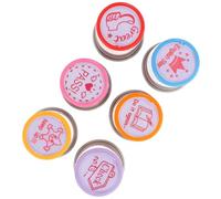 FOYTOKI Tampons Pédagogiques en Anglais pour Enseignants Lot de 6 en Plastique Tampons Encouragements pour Décorer Scrapbooks et Faciliter L'école à Domicile Couleur Couleur Aléatoire