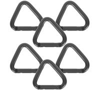 FOYTOKI Triangulaire en Aluminium Robuste Lot De 6 pour Escalade Randonnée Et Camping Crochets Et Résistants Noir