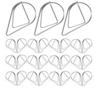 FOYTOKI Trombones Forme Goutte D'eau 100 Décoratifs en Acier Argenté Clips Polyvalents ou pour Papier, pour École et Souvenirs D'anniversaire