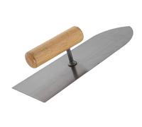 FOYTOKI Truelle à Ciment en Acier avec Poignée en Bois Ergonomique, Outil Polyvalent pour Lisser les Plaques de Plâtre et Travaux de Finition Béton, pour Bricolage