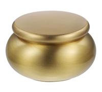 FOYTOKI Urne Funéraire en Cuivre Petite pour Cendres Couvercle Hermétique, Matériau Robuste et Design Simple pour Cimetières et Maisons