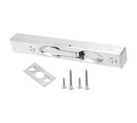 FOYTOKI Verrou Encastré en Acier Inoxydable Brossé 15 Cm, Loquet à Pêne Coulissant pour Porte-fenêtre et Porte Double, Quincaillerie de Sécurité pour Porte Française, Verrouillage