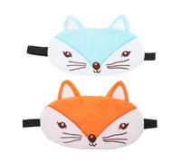 FOYTOKI Yeux Garçon et Filles 2Pcs Design Renard Confortable Élastique pour Voyages Maison Sommeil Protecteur la Lumière pour Filles