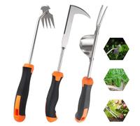 Foyucool Arrache Mauvaise Herbe Lot de 3, Caoutchouc Orange