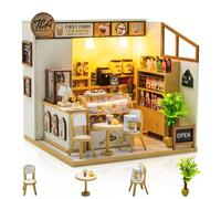 Foyucool DIY Kit de Maison Miniature pour Adultes, Salon de Thé Cottage