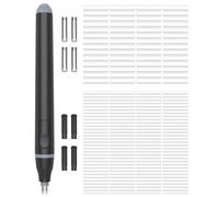 Foyucool Gomme Electrique (avec 220 Recharges de Gomme), 2 Tailles de Gomme (2.3mm 5mm), Fonctionne sur Piles, Gomme à Crayon Automatique Portable, Pour Peindre, Apprendre, Esquisser, Bureau, Noir