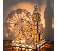 Foyucool Puzzle Bois 3D Big Ben et London Eye avec LED