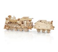 Foyucool Puzzle Bois 3D Train à Vapeur Maquette Adulte | Kit de Construction Locomotive Vintage Mécanique - Décoration Bureau & Cadeau pour Passionnés de Trains
