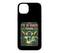 Foz do Iguaçu Paraná Drapeau du Brésil Voyage Graphique Coque pour iPhone 14 Plus