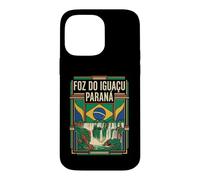 Foz do Iguaçu Paraná Drapeau du Brésil Voyage Graphique Coque pour iPhone 14 Pro Max