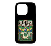 Foz do Iguaçu Paraná Drapeau du Brésil Voyage Graphique Coque pour iPhone 15 Pro