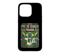 Foz do Iguaçu Paraná Drapeau du Brésil Voyage Graphique Coque pour iPhone 15 Pro Max