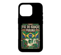 Foz do Iguaçu Paraná Drapeau du Brésil Voyage Graphique Coque pour iPhone 16 Pro