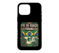 Foz do Iguaçu Paraná Drapeau du Brésil Voyage Graphique Coque pour iPhone 16 Pro Max