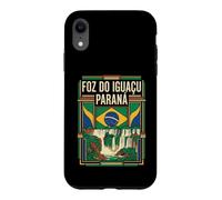 Foz do Iguaçu Paraná Drapeau du Brésil Voyage Graphique Coque pour iPhone XR