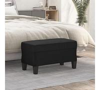 FOZICV Banc de lit multifonction - Repose-pieds - Pour salon ou chambre à coucher - Design classique - Noir - 70 x 35 x 41 cm
