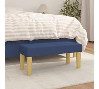FOZICV Banc de lit repose-pieds multifonction pour salon ou chambre à coucher - Design classique - Décoration intérieure - Bleu - 70 x 30 x 30 cm