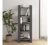 FOZICV Bibliothèque - Étagère de rangement - Armoire haute - Séparateur de pièce - Pour salon, chambre à coucher ou bureau - Design élégant et classique - Gris - 60 x 35 x 160 cm