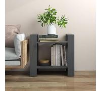 FOZICV Bibliothèque - Étagère de rangement - Armoire haute - Séparateur de pièce - Pour salon, chambre à coucher ou bureau - Design élégant et classique - Gris - 60 x 35 x 57 cm