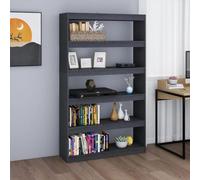 FOZICV Bibliothèque - Étagère de rangement - Armoire haute - Séparateur de pièce - Pour salon, chambre à coucher ou bureau - Design élégant et classique - Gris - 100 x 30 x 167,5 cm