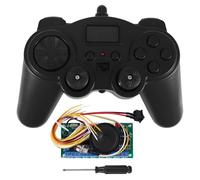 Fozriybefy 16 Canaux 2.4G TéLéCommande éMetteur + RéCepteur Panneau de Commande Panneau 12V ContrôLeur DIY pour RC Voiture/Bateau/Pelle