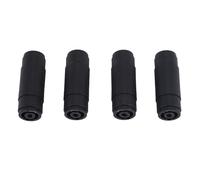 Fozriybefy 4Pin Haut-Parleur/Amp Speakon à Prise Jack Coupleur Droit Connecteur de Câble (Lot de 4)