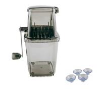 Fozriybefy Broyeur à Glace Manuel Rotatif Broyeur à Glace Cocktails Machine Glaçons Concassés Smoothies Broyeur à Glace Machine Maison B