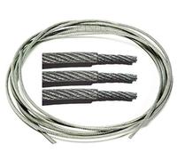 FP INOX - Cable inox A4 Gainé PVC transparent, bricolage, garde corps, jardin, terrasse (Ø 1/1,5mm, Couronne 100 mètres)