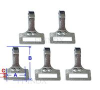 FP INOX Crochet Attache Rapide Sangle (Lot de 5) INOX pour Sangle 25mm