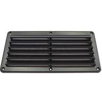 FP Inox Grille Aération Rectangulaire en Plastique 260 x 125 mm Noir