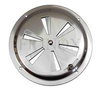 FP Inox Grille d'aération Réglable Ronde 125mm inox A2 Argent