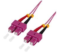 [FP4SC02] LogiLink Professional câble patch, SC-Duplex ,OM4, 2,0 m connecteur...