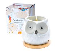 Fpathway Bougie parfumée hibou enchanteur pour elle : bougies d'aromathérapie luxueuses, cadeaux d'anniversaire uniques pour femme, cadeaux relaxants pour femmes - Idéal pour épouse, mère, meilleure