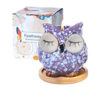 Fpathway Bougie parfumée hibou enchanteur pour elle : bougies d'aromathérapie luxueuses, cadeaux d'anniversaire uniques pour femme, cadeaux relaxants pour femmes - Idéal pour épouse, mère, meilleure