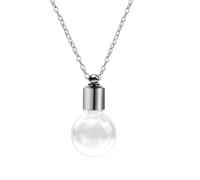 [Fpbiagoq] Beau collier avec pendentif de bouteille en verre pour ouvrir et transporter une belle décoration et une bouteille de dérive de parfum, comme décrit, sans pierres précieuses
