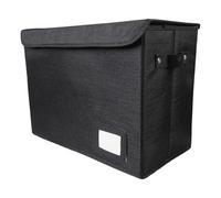 Fpbiagoq Boîte de rangement pliable en tissu polyester pour organiser des magazines et des romans à la maison ou dans un dortoir